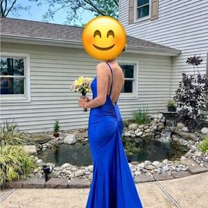Chic Royal Blue Prom Dress